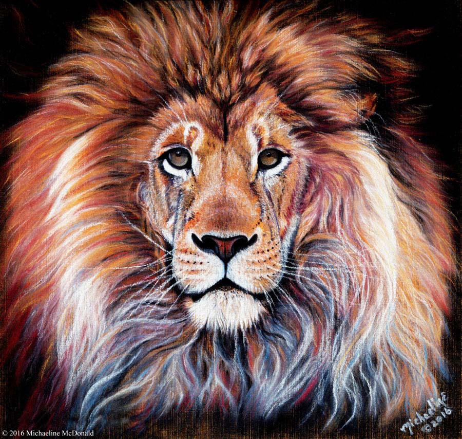 Bold Lion - Original Painting - SOLD